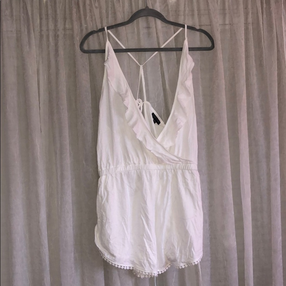 White romper NWOT